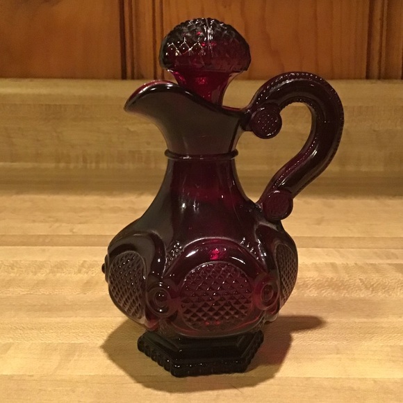 Vintage Other - Avon Cape Cod Ruby Red Decanter with Stopper